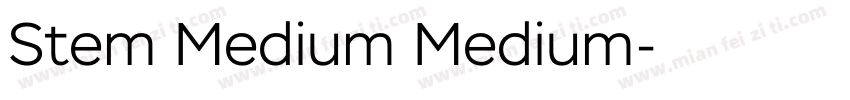 Stem Medium Medium字体转换